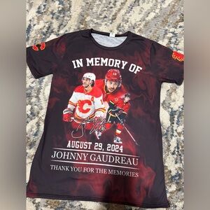 Calgary Flames Commemorative T-Shirt - Red and Black